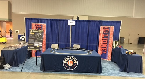 The Lionel 10 x 20 booth gave HO train hobbyist the opportunity to see the new release in person at the MNRA National Train Show Lionel Booth at the MNRA National Train Show showing newly announced The Polar Express HO Gauge Train in July 2016
