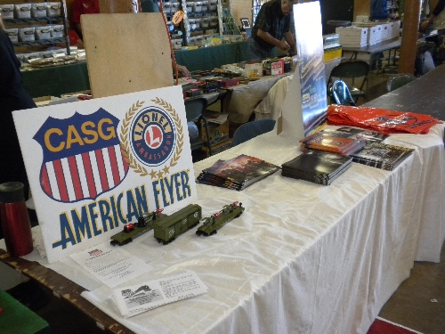 Showing Lionel S Gauge Army Cars at the Great Midwest Train Show on September 11 2016 at Chicagoland Association of S Gaugers Lionel Club Ambassador table 