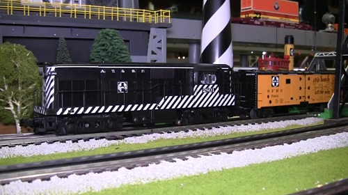 From the product review video The Santa Fe LEGACY H16-44 Diesel Locomotive 2801 6-83397 is shown on the layout of the Chicagoland Lionel Railroad Club a Lionel Club Ambassador The CLRC Lionel Club Ambassador reviews The Santa Fe LEGACY H16-44 Diesel Locomotive 2801 6-83397 by video