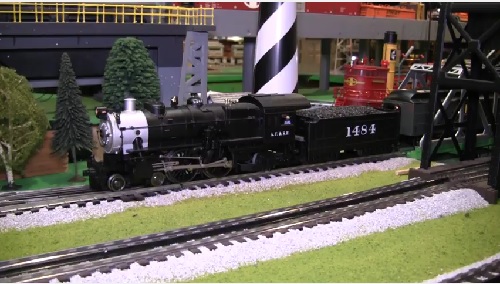 The Lionel Club AmbassadorChicagoland Lionel Railroad Club Reviews 6-11117 Santa Fe Atlantic 4-4-2 in their video Image from the product review video of the 6-11117 Santa Fe Atlantic 4-4-2  by the Chicagoland Lionel Railroad Club Lionel Club Ambassador