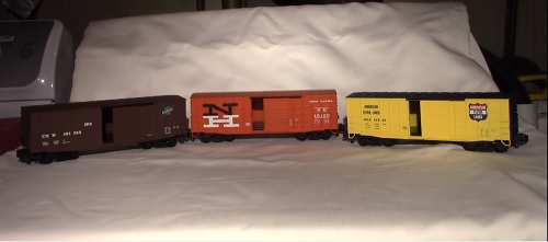Lionel American Flyer Waffle-Sided Boxcars 6-48857 6-48856 6-48855 Review by Chicagoland Association of S Gaugers CASG Club Ambassador Chicagoland Association of S Gaugers CASG Club Ambassador Review of Lionel American Flyer Waffle-Sided Boxcars 6-48857 6-48856 6-48855