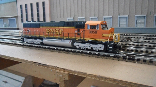 Lionel Legacy SD-70 product 6-81137 is ready for action the TMB Model Train Club Lionel Club Ambassador model train layout