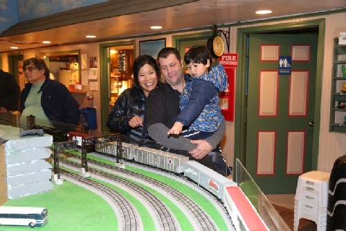 The start of a love afair with Lionel Trains at CLRC Open House March 2016