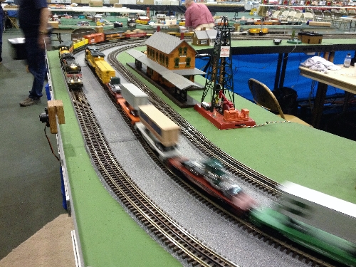 The Wichita Toy Train Club a Lionel Club Ambassador at the Arkansas City Train Show November 5th and 6th 2016 had a running layout with accessories