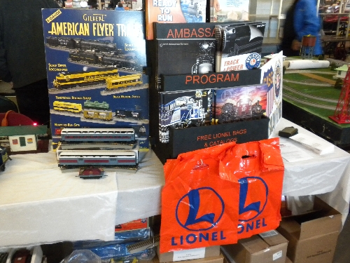 Chicagoland Association of S Gaugers a Lionel Club Ambassador set up a table at the Great Midwest Train Show at DuPage County Fairgrounds