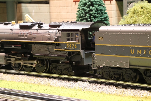 Image points out the highly detailed trust plate in the review of the Union Pacific LionMaster TMCC 4-6-6-4 Challenger 3976 6-38023 by the CLRC Lionel Club Ambassador Lionel Club Ambassador Chicagoland Lionel Railroad Club points out highly detailed trust plate in the review of the Union Pacific LionMaster TMCC 4-6-6-4 Challenger 3976 6-38023