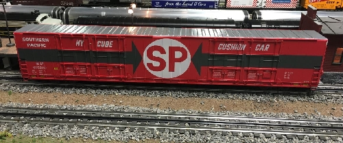 NLOE Club Ambassadors to Lionel review of the SP 8-Door Hi-Cube Boxcar showing the car body itself is a very long car Nassau Lionel Operating Engineers Club Ambassadors to Lionelreview of the Southern Pacific 8-Door Hi-Cube Boxcar showing the car body itself is a very long car