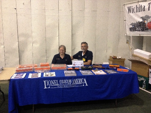 At the Arkansas City Train Show November 5th and 6th 2016 the Lionel Collectors Club of America with the Wichita Toy Train Club a Lionel Club Ambassador had representatives ready to help at the Arkansas City Train Show