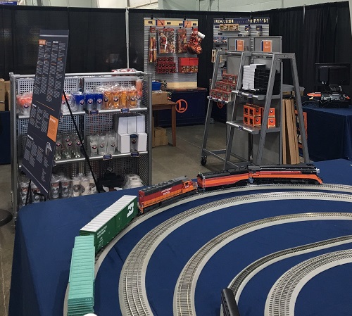 Lionels booth had something for everyone from the Holiday shopper to the Hobbyist at the booth in York PA for the Train Collectors Association Fall 2016 Train Meet At the booth in York PA for the Train Collectors Association Fall 2016 Train Meet Lionels booth had something for everyone from the Holiday shopper to the Hobbyist
