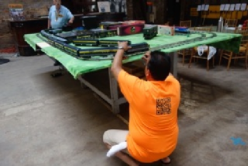 June 2016 BO Capitol Limited is being set up for running at the Chicagoland Lionel Railroad Club Lionel Club Ambassador