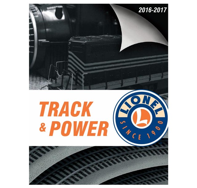 2016-17 LIONEL TRAINS TRACK AND POWER CATALOG  MINT 