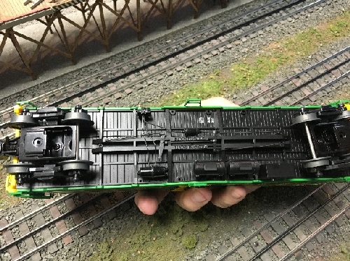 The underside details of the Nathans 100yrs Anniversary Reefer 83163 6-58266 from the review by NLOE Lionel Club Ambassadors