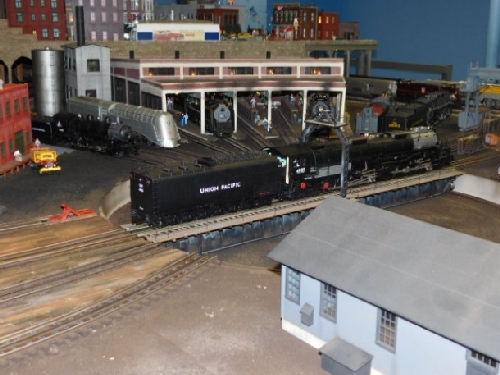 View of the elaborate model train layout at the October 2016 Open House held by the Nassau Lionel Operating Engineers Lionel Club Ambassador At the NLOE Lionel Club Ambassador October 2016 Open House you can see the elaborate model train layout