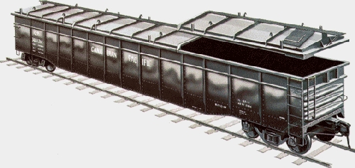 Prototype Drawing of the Lionel Covered Gondola 6-81891 shown by the Lionel Ambassador Club CLRC in their Product Review Chicagoland Lionel Railroad Club Lionel Ambassador Club  Prototype Drawing of the Lionel Covered Gondola 6-81891