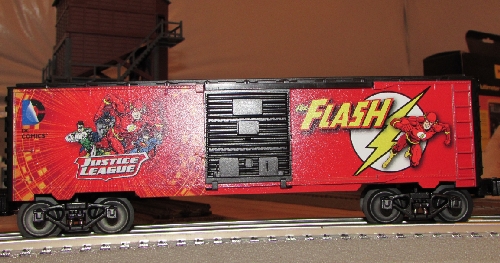 Justice League Super Hero boxcar Flash CLRC Review Ambassedor Club Chicago Land Railraod Club Review