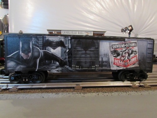 Chicagoland Lionel Railroad Club Club Ambassadors to Lionel reviews Lionel Dark Knight Boxcar 6-83776 Review of the Lionel Dark Knight Boxcar 6-83776 by Chicagoland Lionel Railroad Club Club Ambassadors to Lionel