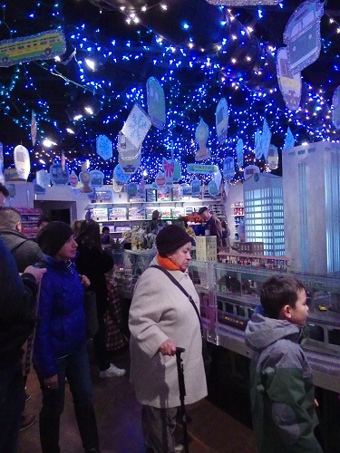 The Lionel Train display at Grand Central Terminal in New York draws excitement for those viwing the elaborate train layout in amazement The elaborate train layout at the Lionel Train display at Grand Central Terminal in New York draws excitement for the children parents   granparents
