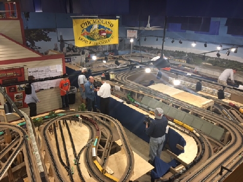 An overview of the Chicagoland Lionel Railroad Club new layout