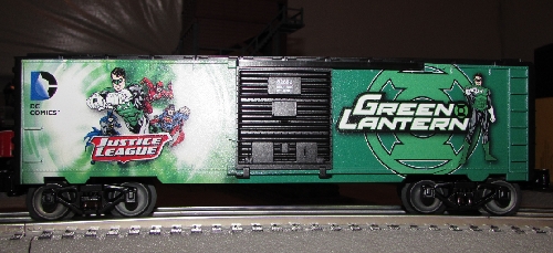 Justice League Super Hero boxcar Green Lantern CLRC Review Ambassedor Club Chicago Land Railraod Club Review