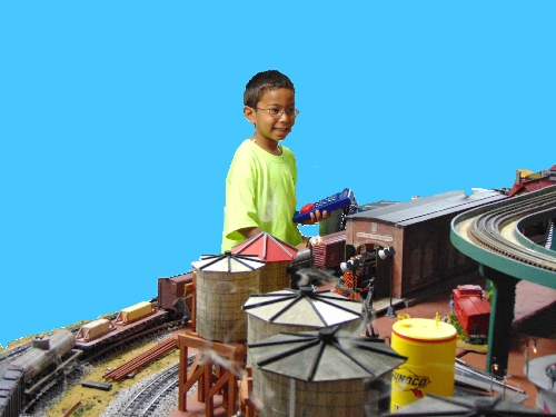 Phil Jr from the Lionel Club Ambassador TMB Model Train Club is having fun with the CAB-1L From the Lionel Club Ambassador TMB Model Train Club Phil Jr is having fun with the CAB-1L