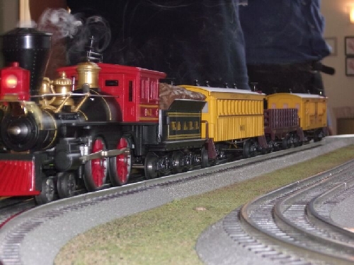 The General Locomotive is run for the kids at the at the Long Island Childrens Museum by the Nassau Lionel Operating Engineers Lionel Club Ambassador in August 2016