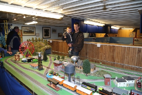 Kids enjoy Lionel Trains Layout at CLRC Open House March 2016 More Family Fun at Club Ambassador Chicagoland Lionel Railroad Club Open House March 2016