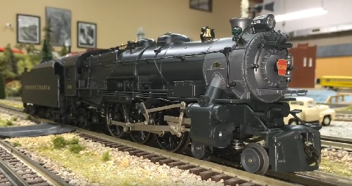 Image of Pennsylvania LEGACY Scale 4-6-2 K-4 1361 6-11264 on the model train layout at Wichita Toy Train Club Lionel Ambassador Club for their prodcut review video